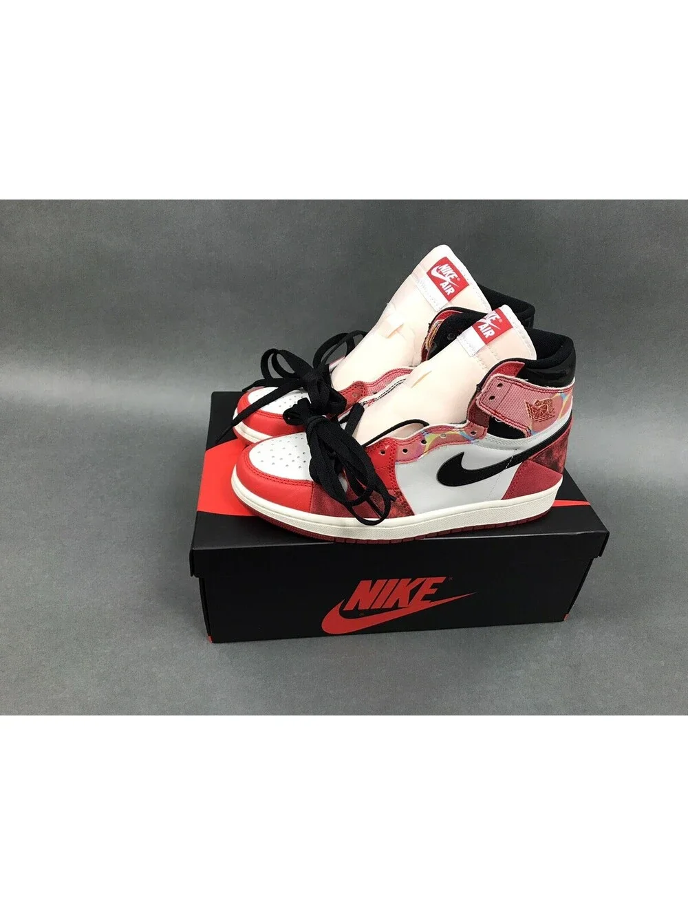 🕷️🕸JORDAN 1 HIGH OG SPIDER-MAN ACROSS THE SPIDER VERSE SKU#DV1748-601 SIZE 6.5